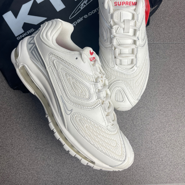 Nike Air Max 98 TL Supreme blanc taille 44 5 KlickTaPaire