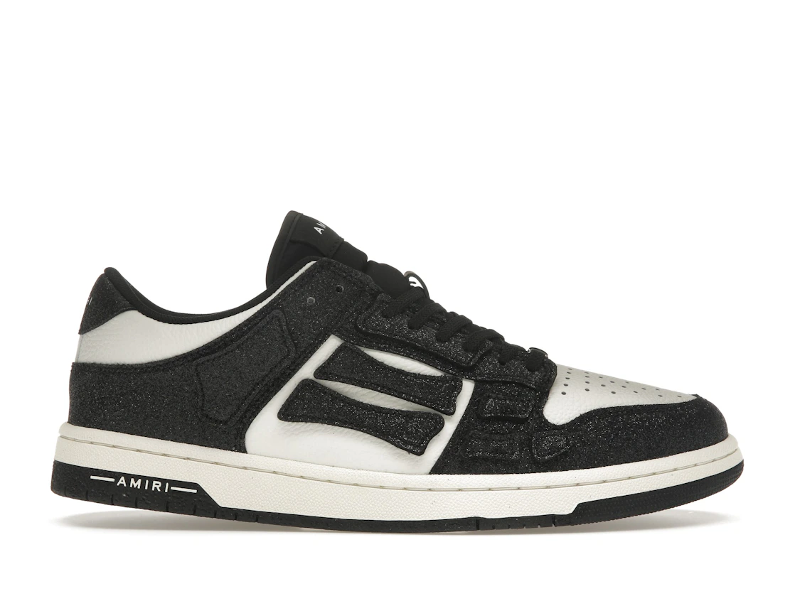 Vue 1 de AMIRI Skel Top Low Shimmer Black White