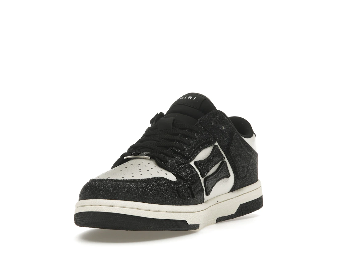 Vue 13 de AMIRI Skel Top Low Shimmer Black White