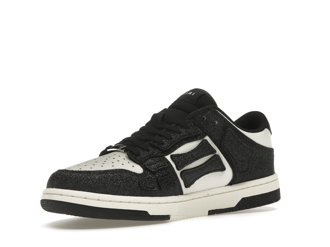 Vue 15 de AMIRI Skel Top Low Shimmer Black White