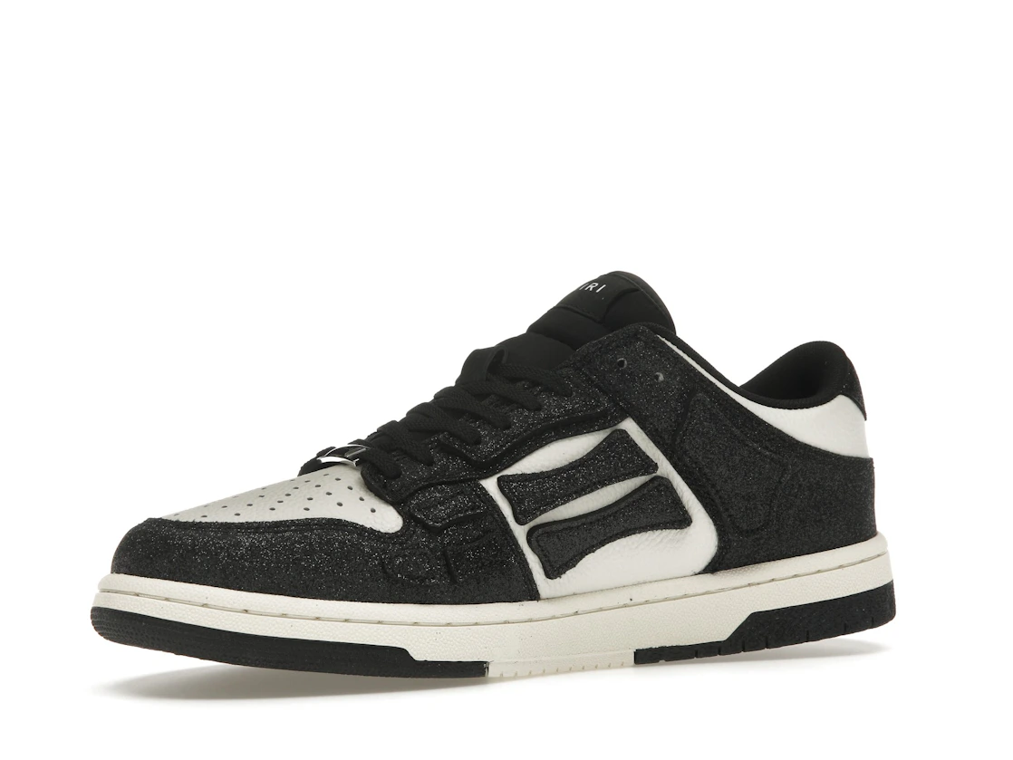 Vue 16 de AMIRI Skel Top Low Shimmer Black White