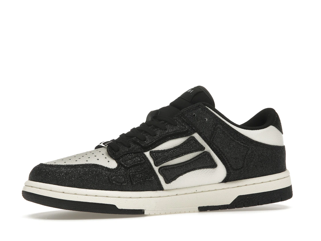 Vue 17 de AMIRI Skel Top Low Shimmer Black White