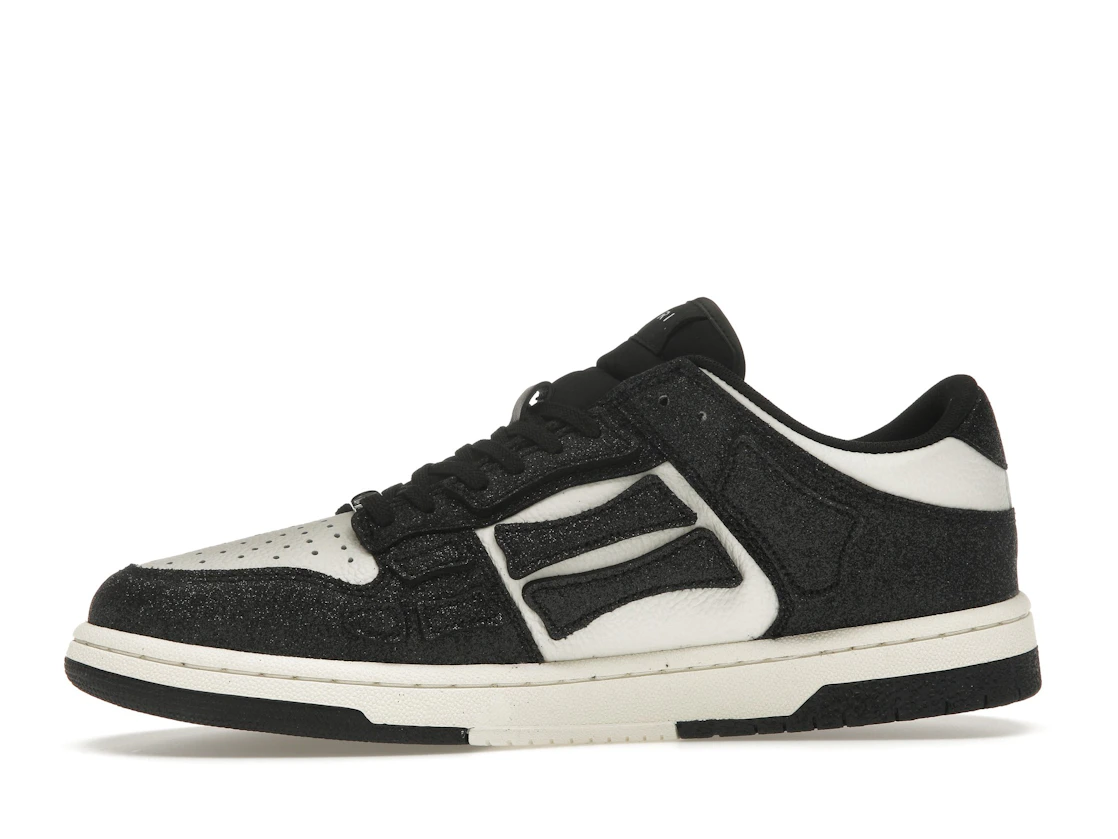 Vue 18 de AMIRI Skel Top Low Shimmer Black White