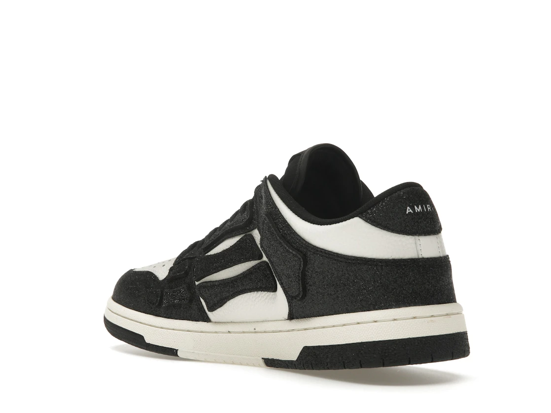Vue 24 de AMIRI Skel Top Low Shimmer Black White