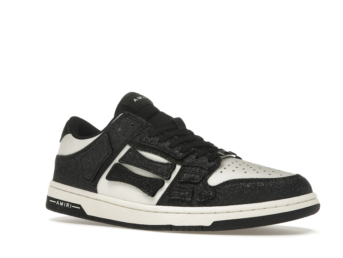 Vue 4 de AMIRI Skel Top Low Shimmer Black White