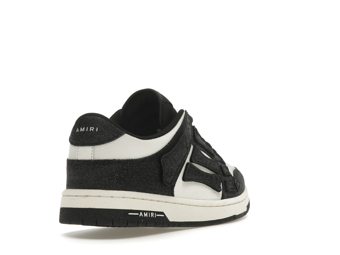 Vue 31 de AMIRI Skel Top Low Shimmer Black White