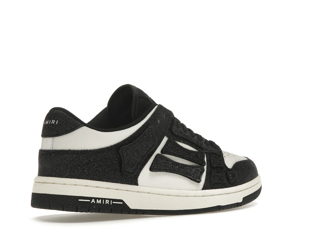 Vue 33 de AMIRI Skel Top Low Shimmer Black White