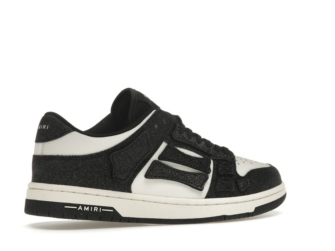 Vue 34 de AMIRI Skel Top Low Shimmer Black White