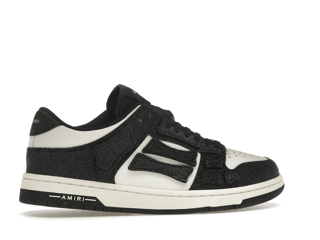 Vue 35 de AMIRI Skel Top Low Shimmer Black White