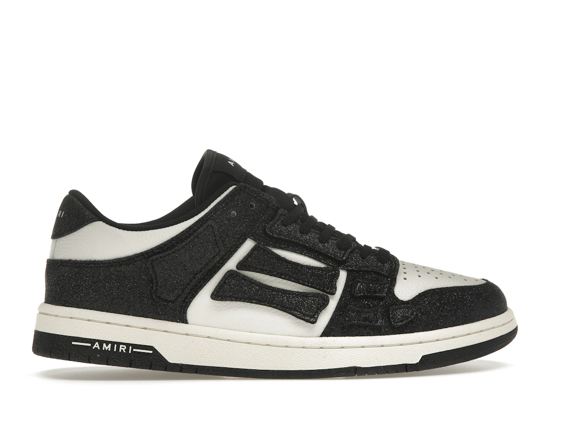 Vue 36 de AMIRI Skel Top Low Shimmer Black White