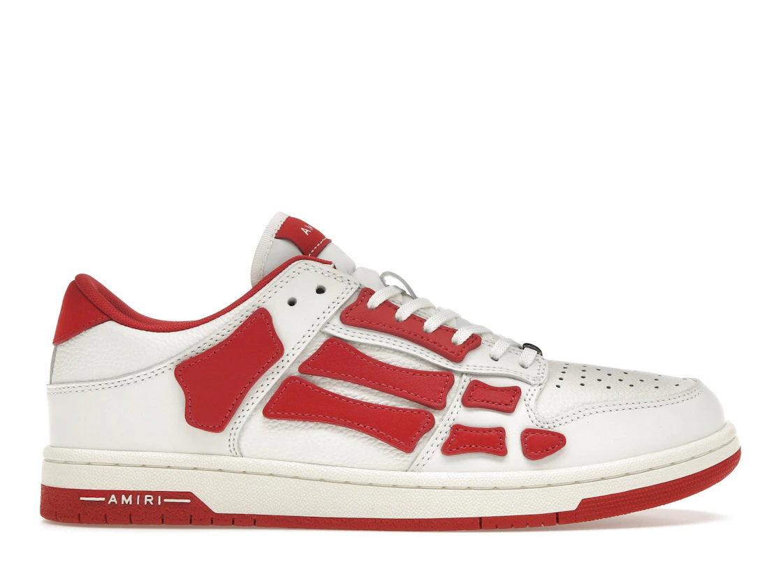 Vue 1 de AMIRI Skel Top Low White Red