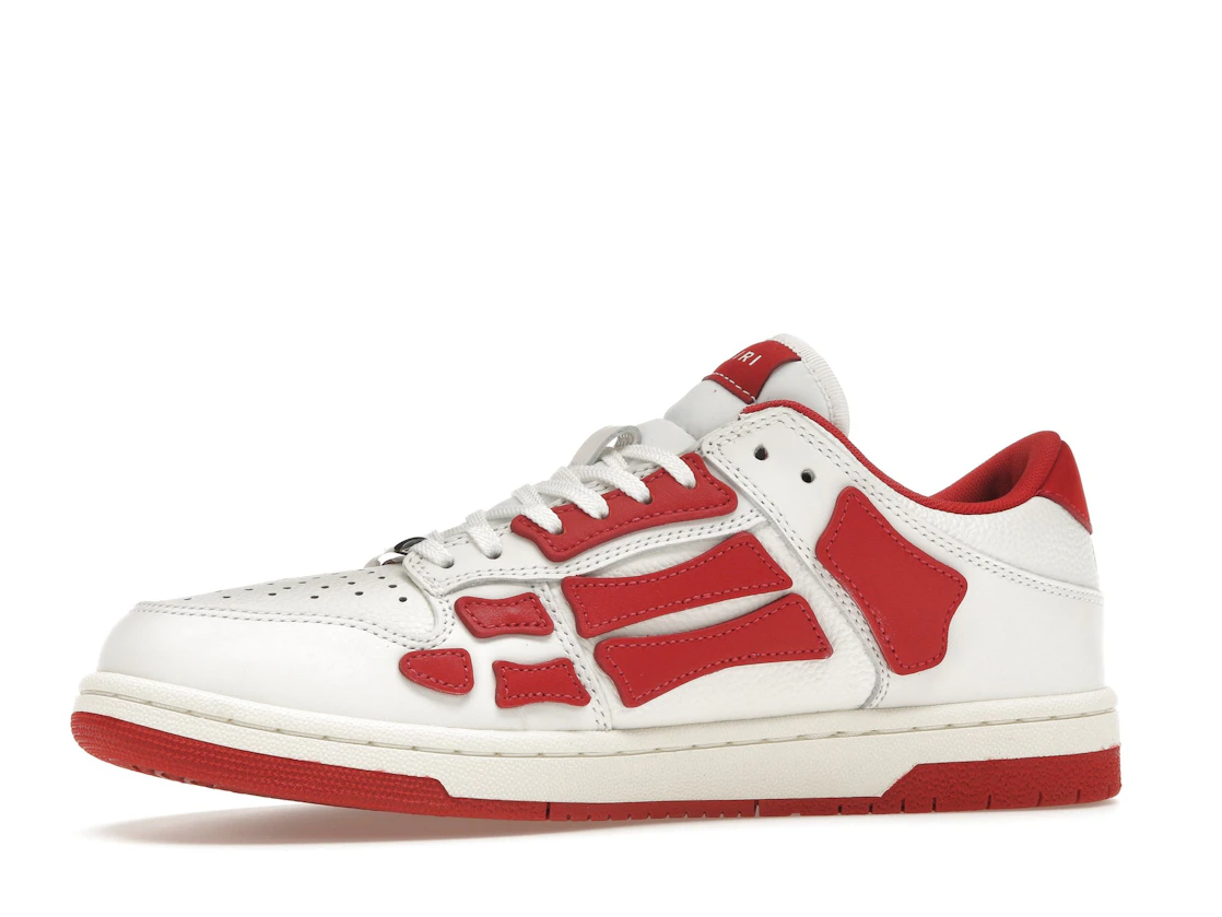 Vue 17 de AMIRI Skel Top Low White Red