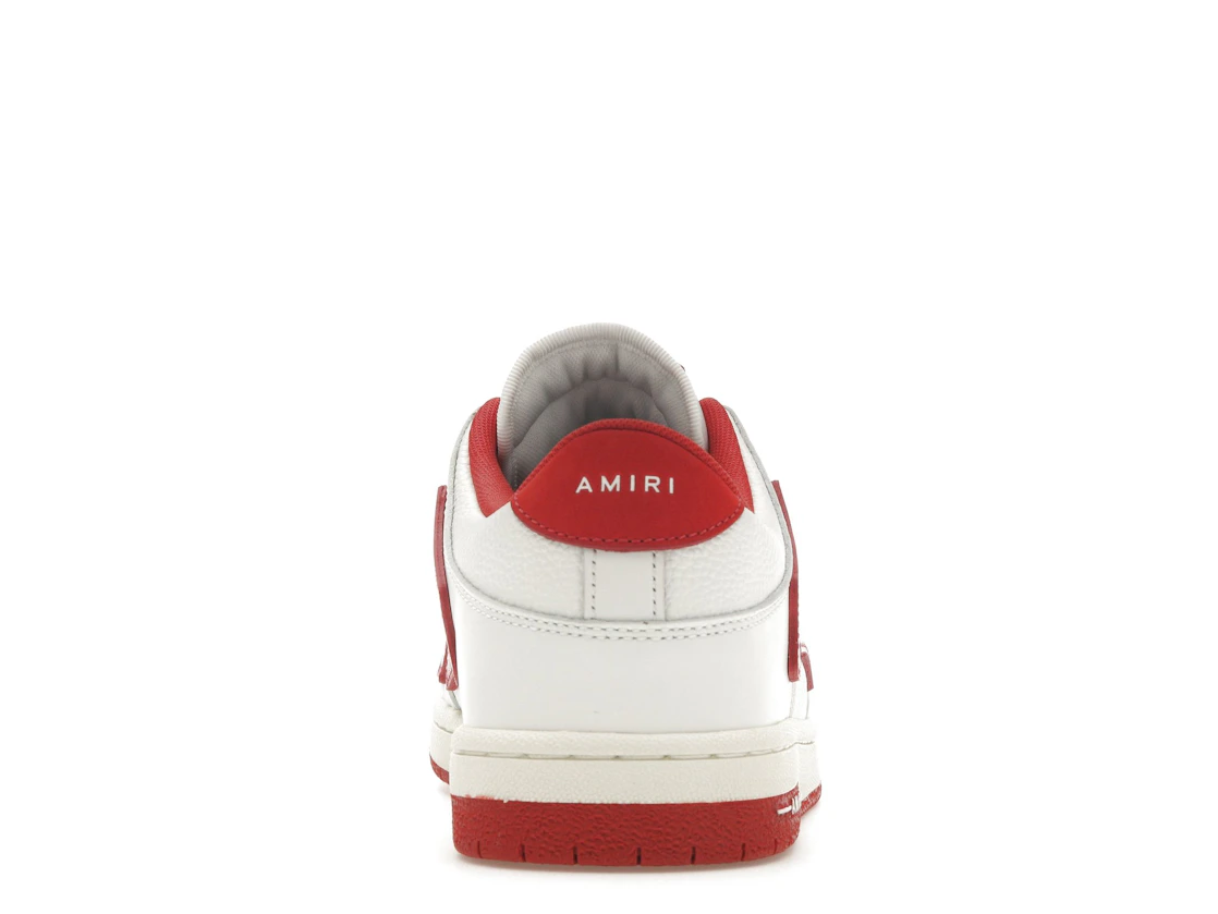 Vue 28 de AMIRI Skel Top Low White Red