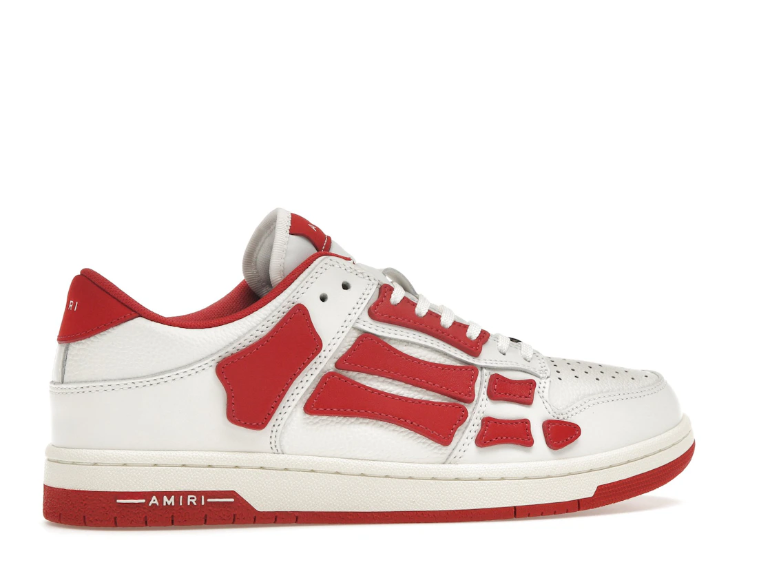 Vue 35 de AMIRI Skel Top Low White Red