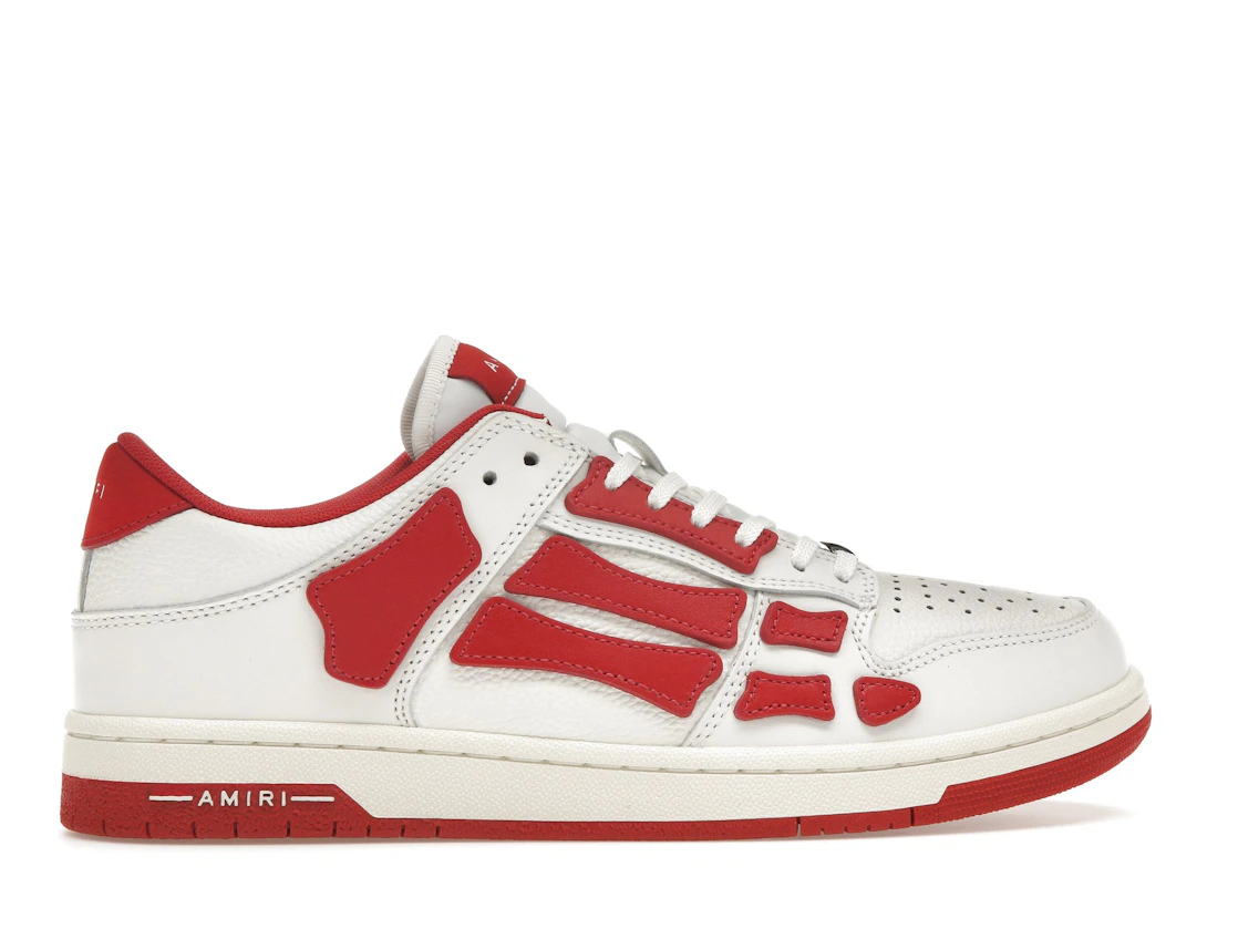 Vue 36 de AMIRI Skel Top Low White Red