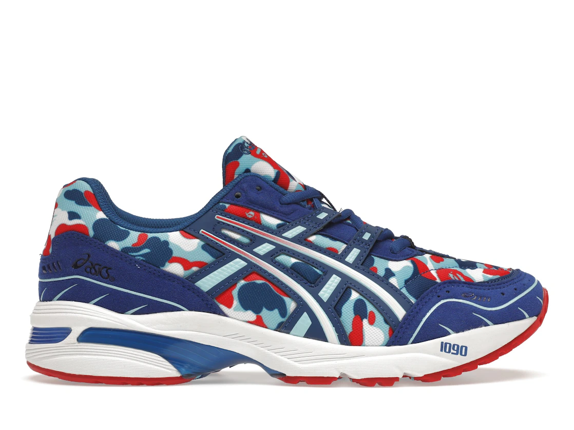 Vue 1 de ASICS Gel-1090 A Bathing Ape France Camo