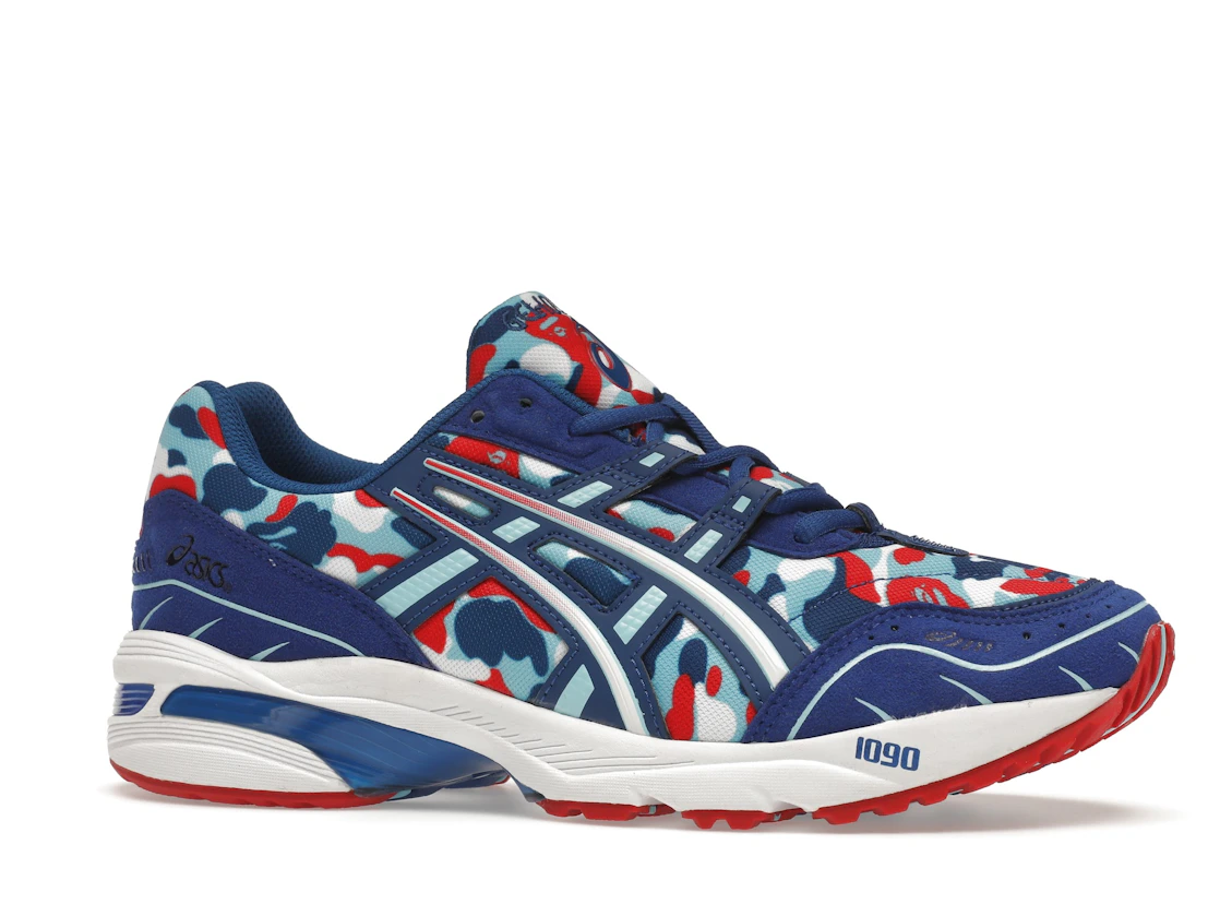 Vue 3 de ASICS Gel-1090 A Bathing Ape France Camo
