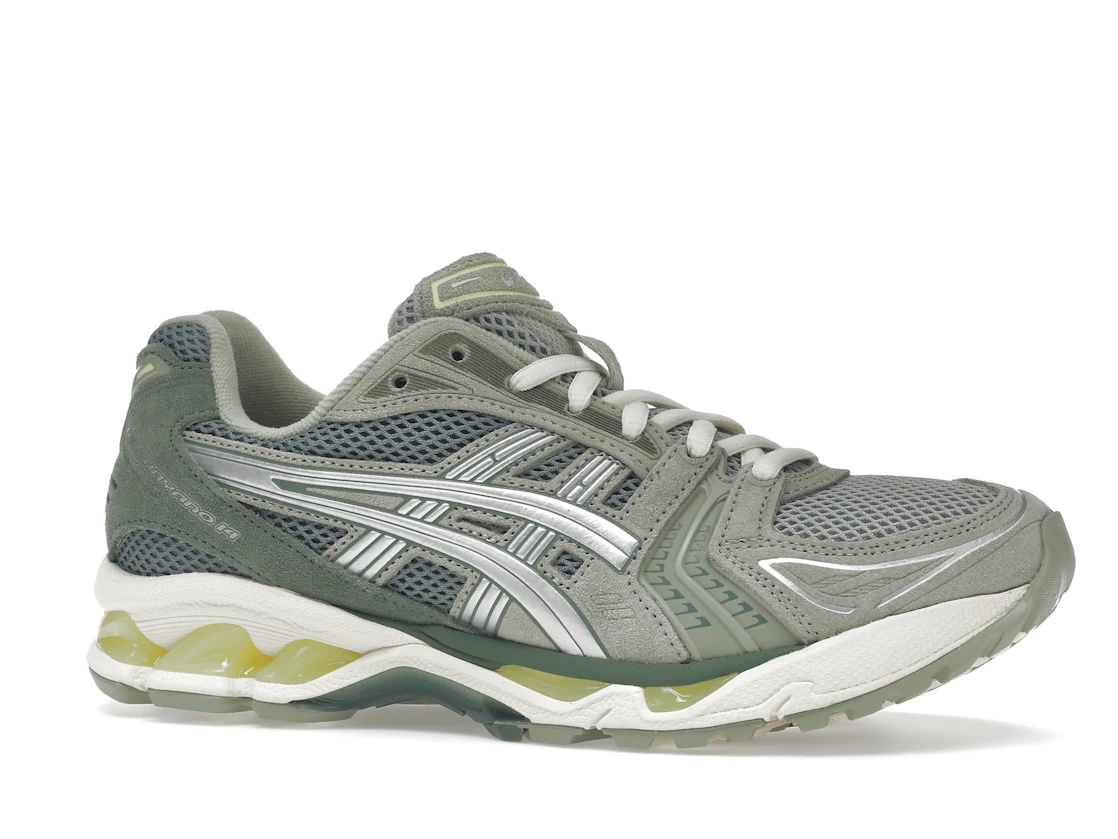 Vue 3 de ASICS Gel-Kayano 14 Olive Grey Pure Silver