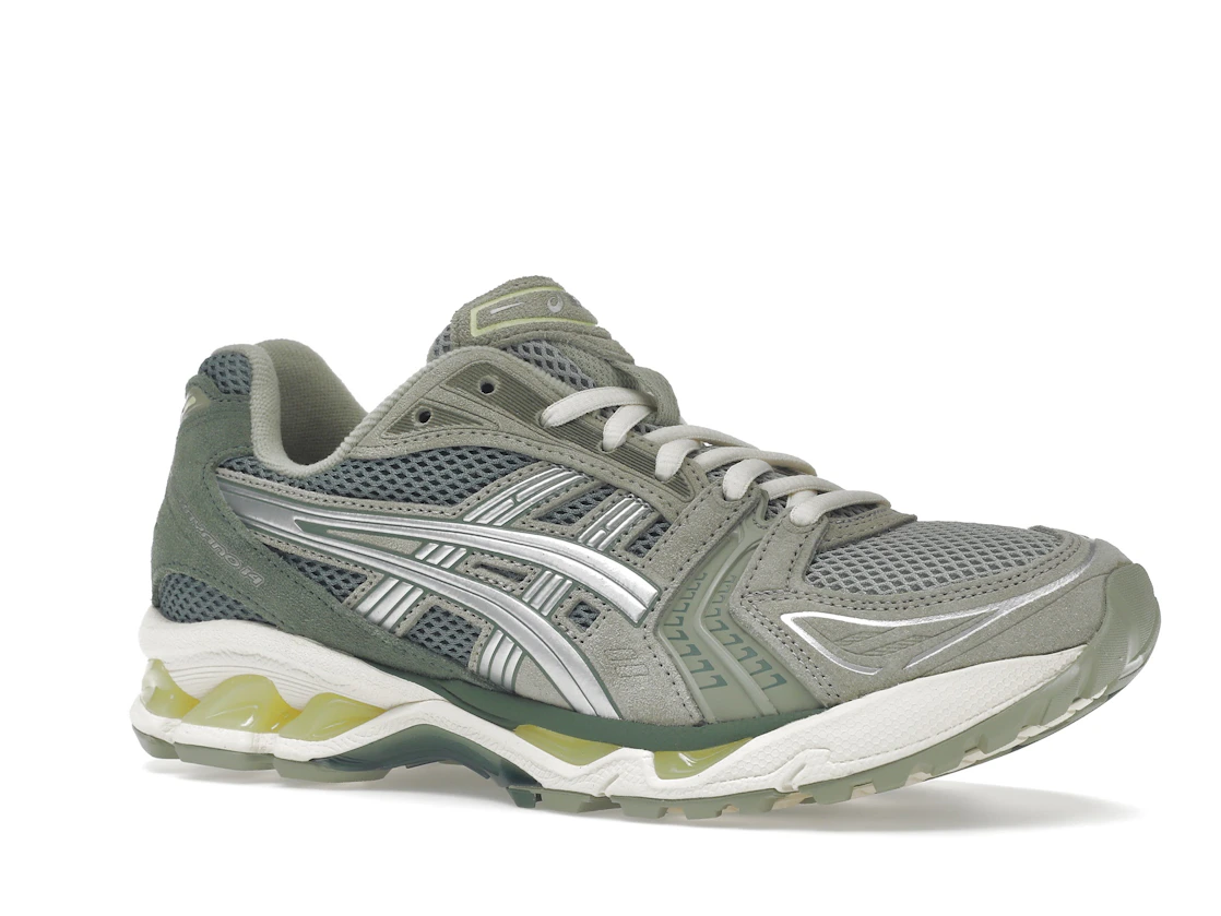 Vue 4 de ASICS Gel-Kayano 14 Olive Grey Pure Silver
