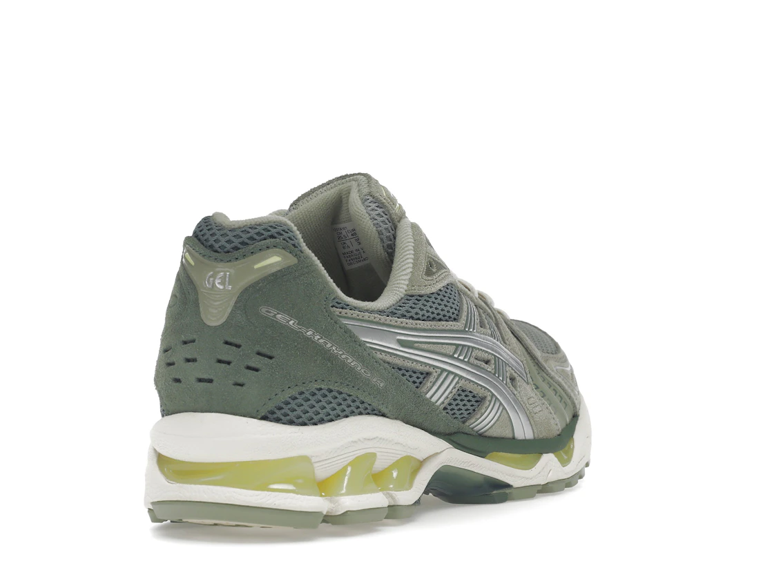 Vue 31 de ASICS Gel-Kayano 14 Olive Grey Pure Silver
