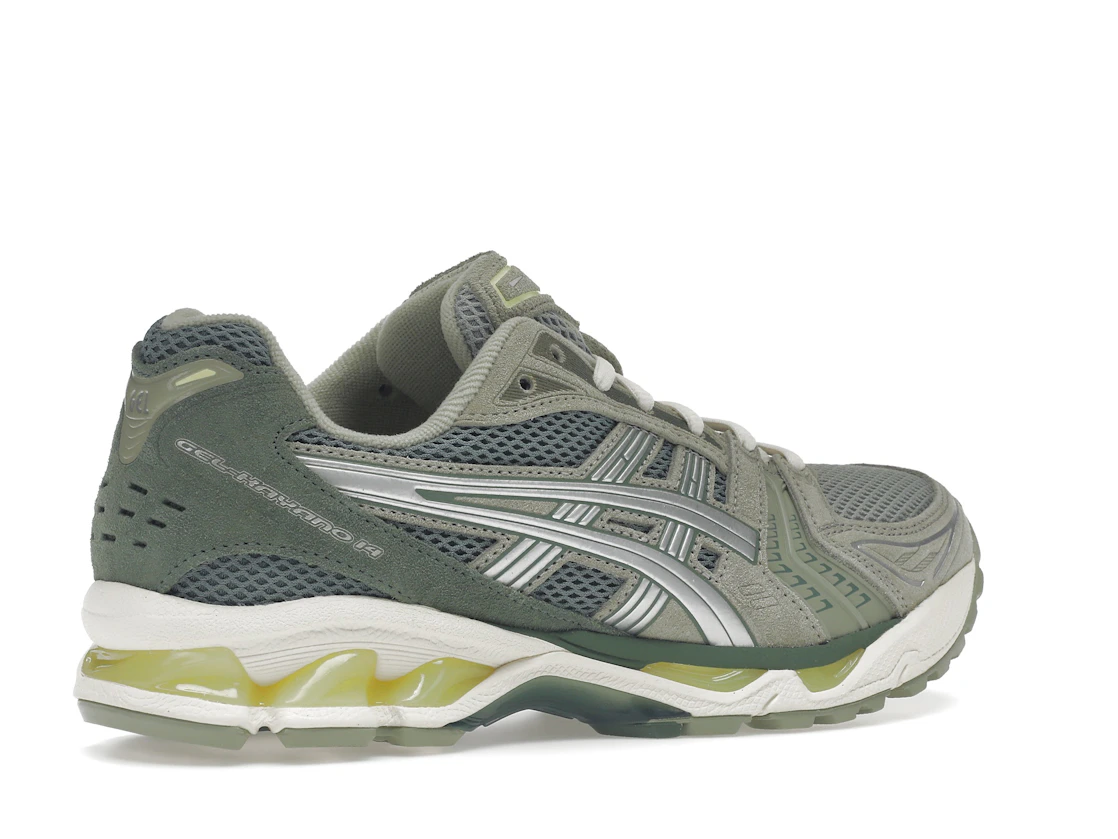 Vue 34 de ASICS Gel-Kayano 14 Olive Grey Pure Silver