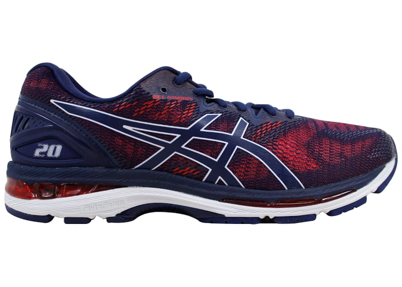 ASICS Gel-Nimbus 20 Indigo Blue Fiery Red