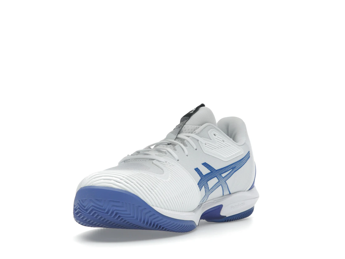 Vue 13 de ASICS Solution Speed FF 3 Clay White Tuna Blue
