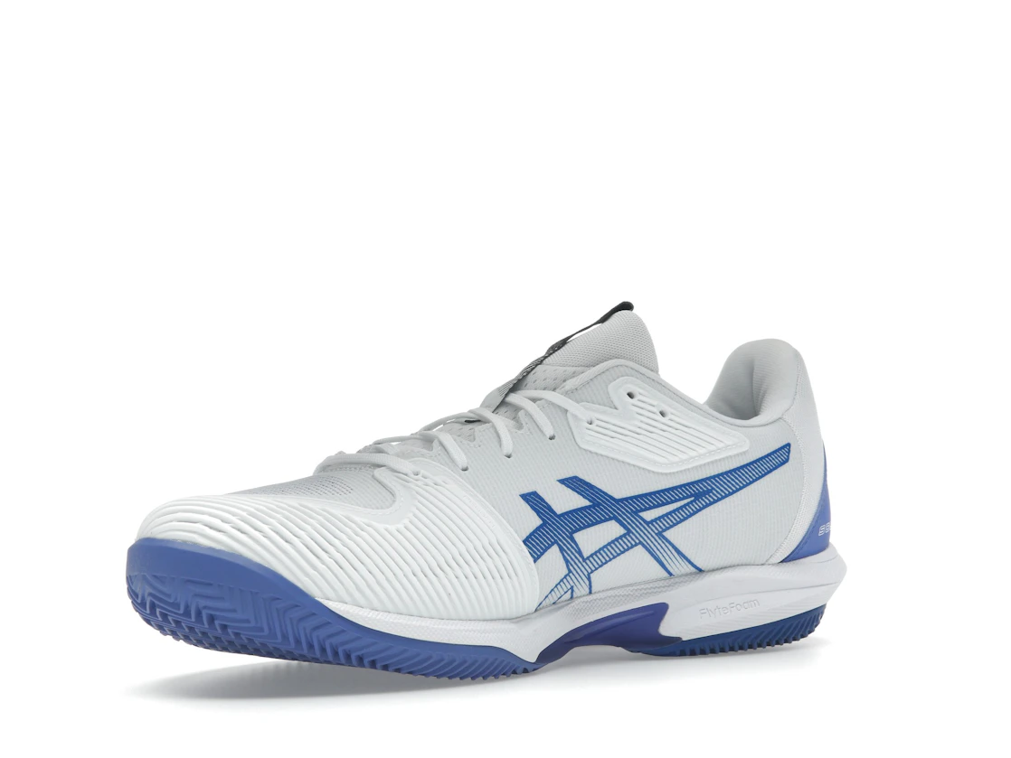 Vue 15 de ASICS Solution Speed FF 3 Clay White Tuna Blue