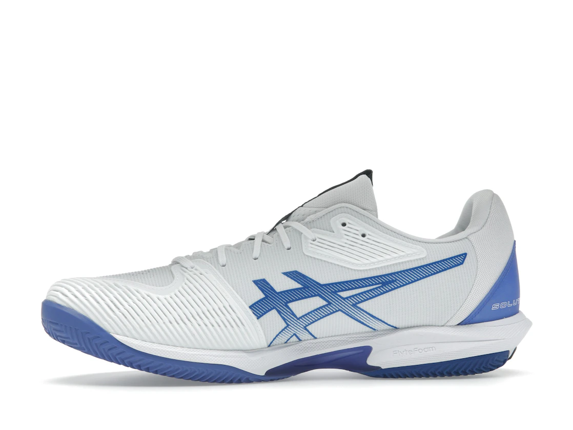 Vue 18 de ASICS Solution Speed FF 3 Clay White Tuna Blue