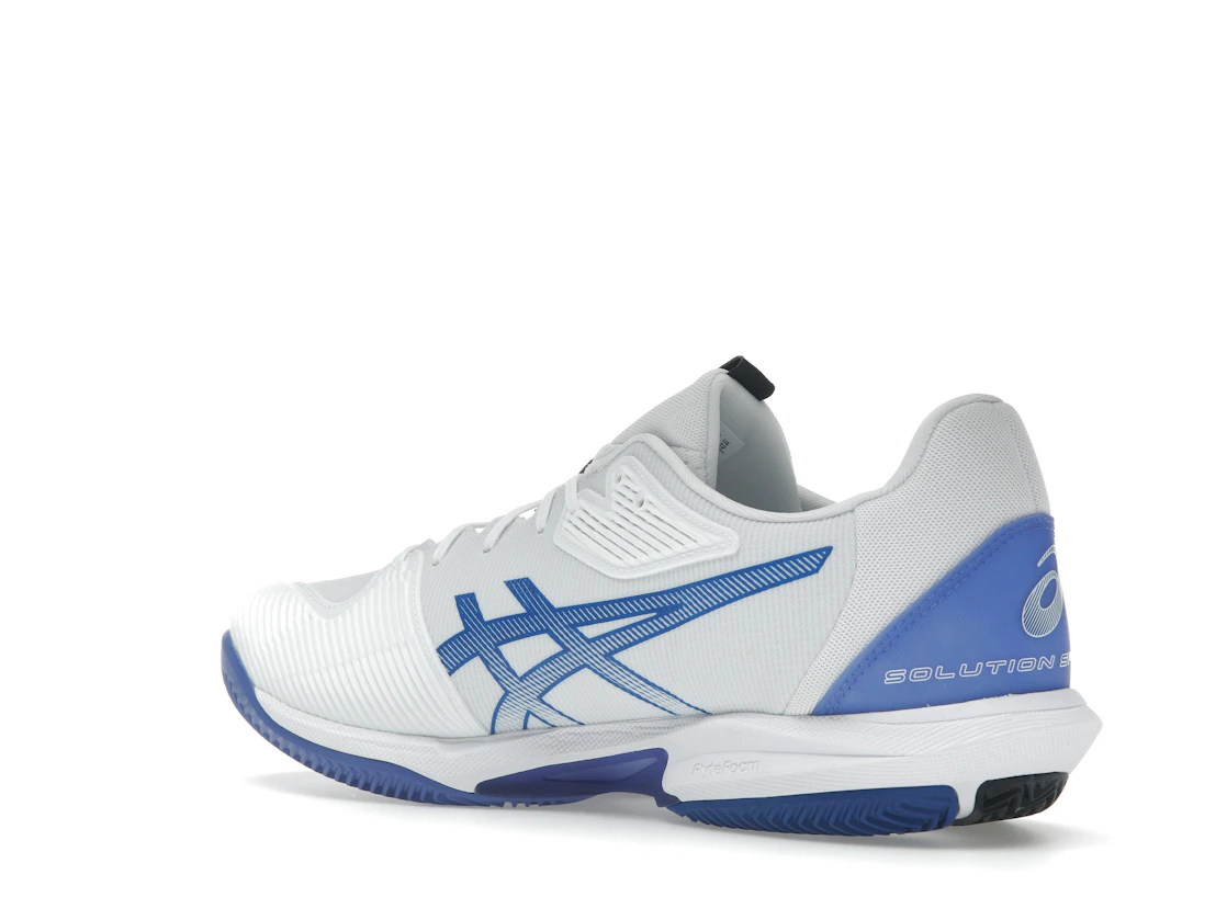 Vue 23 de ASICS Solution Speed FF 3 Clay White Tuna Blue