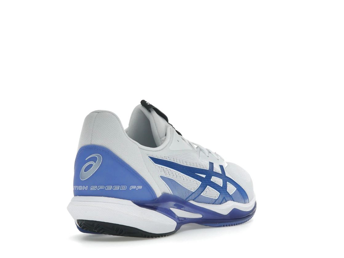 Vue 31 de ASICS Solution Speed FF 3 Clay White Tuna Blue