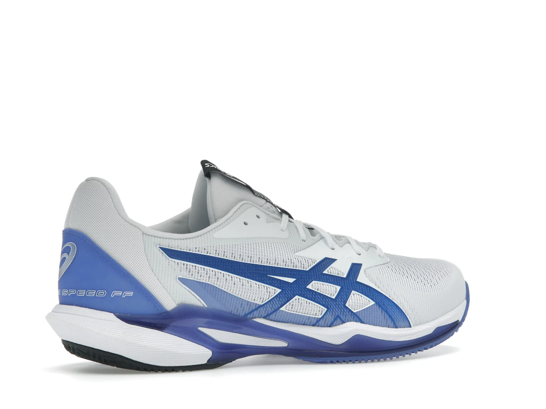 Vue 34 de ASICS Solution Speed FF 3 Clay White Tuna Blue