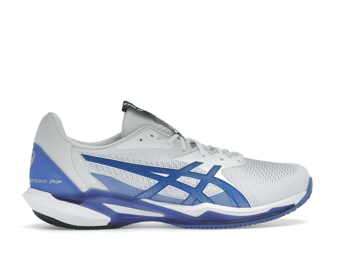 Vue 36 de ASICS Solution Speed FF 3 Clay White Tuna Blue