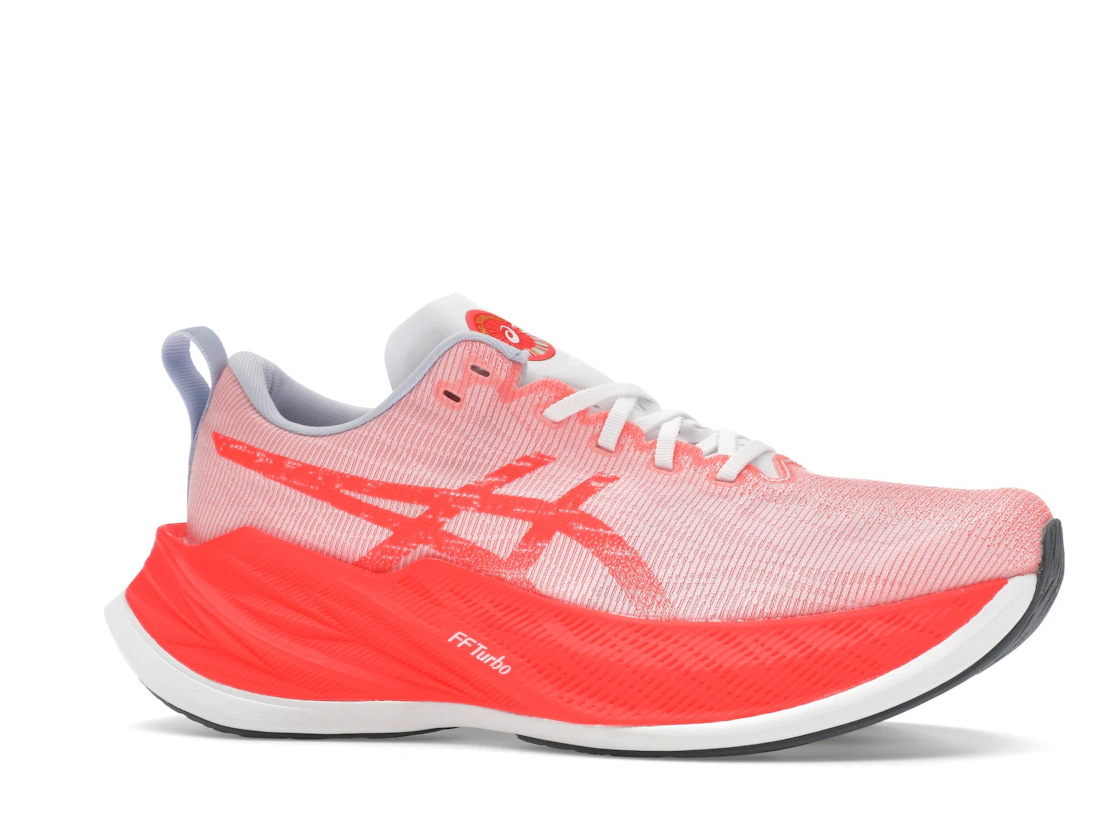 Vue 3 de ASICS Superblast White Sunrise Red
