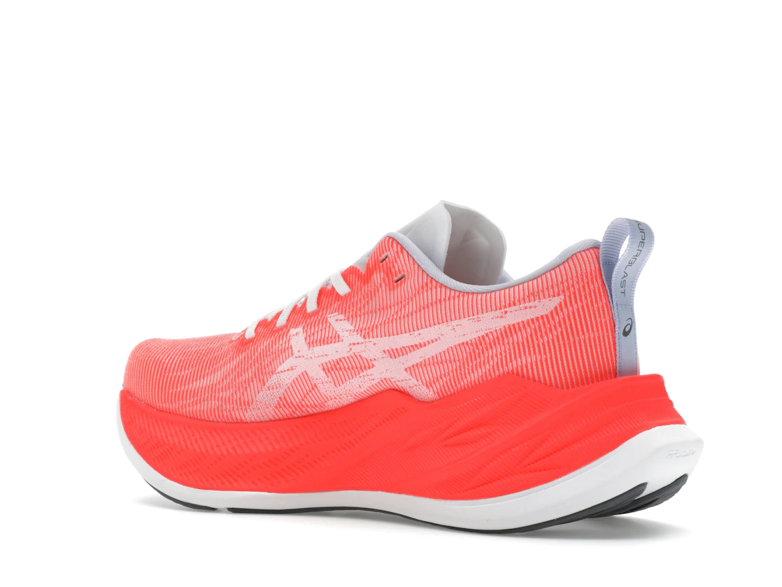 Vue 23 de ASICS Superblast White Sunrise Red