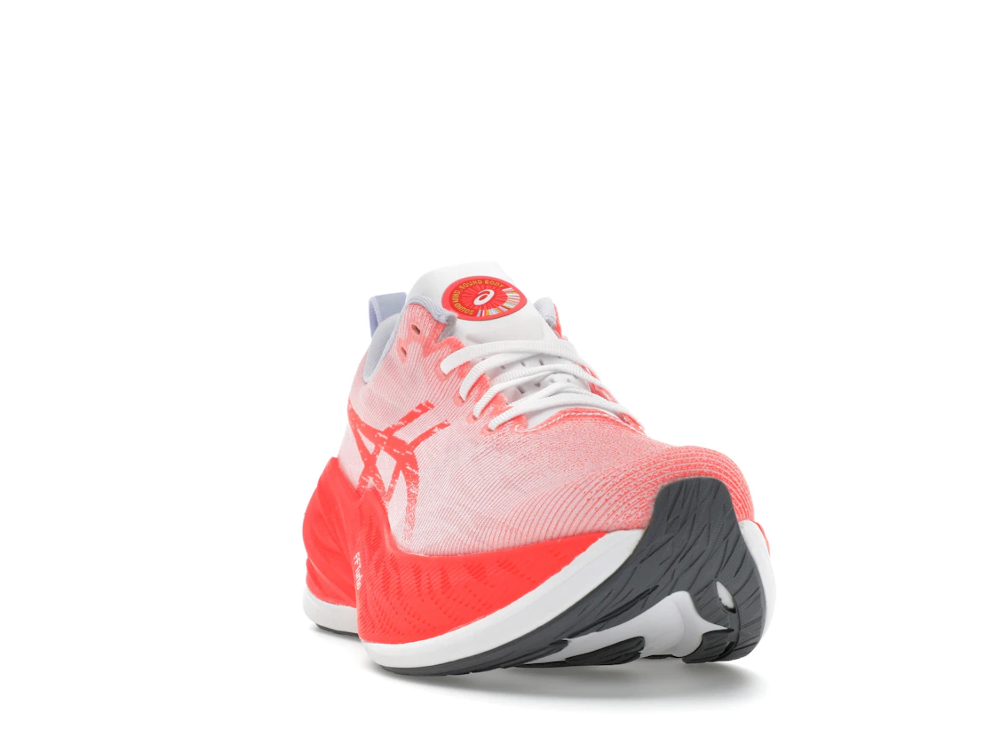 Vue 8 de ASICS Superblast White Sunrise Red