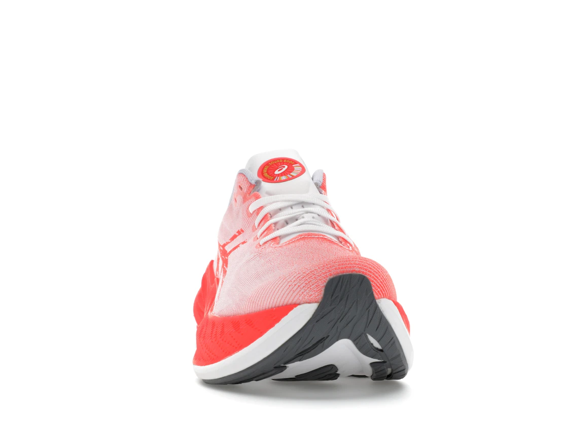 Vue 9 de ASICS Superblast White Sunrise Red