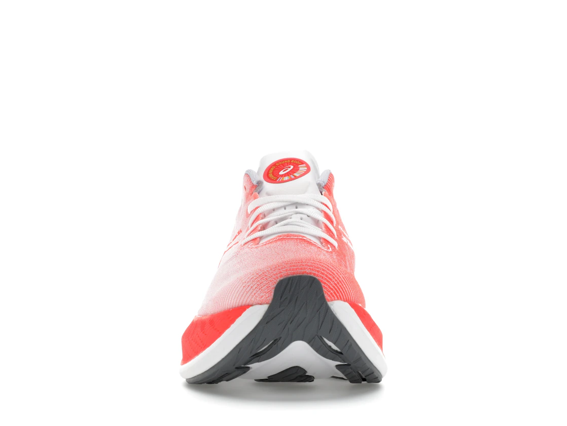 Vue 10 de ASICS Superblast White Sunrise Red