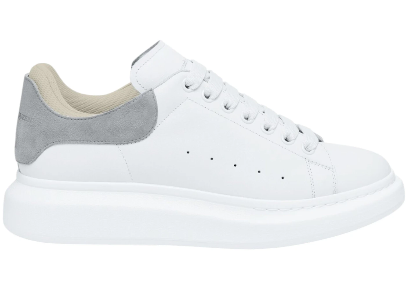 Alexander McQueen Oversized White Grey Suede