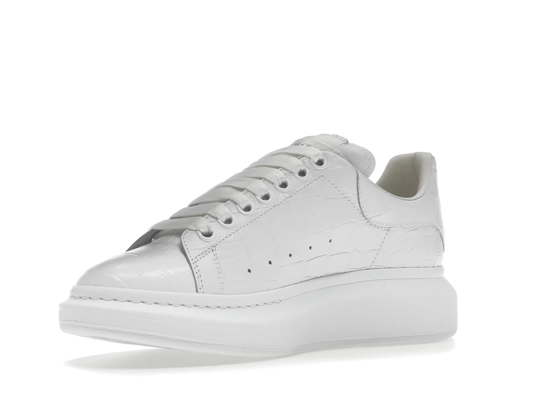 Vue 15 de Alexander McQueen Oversized White White Croc
