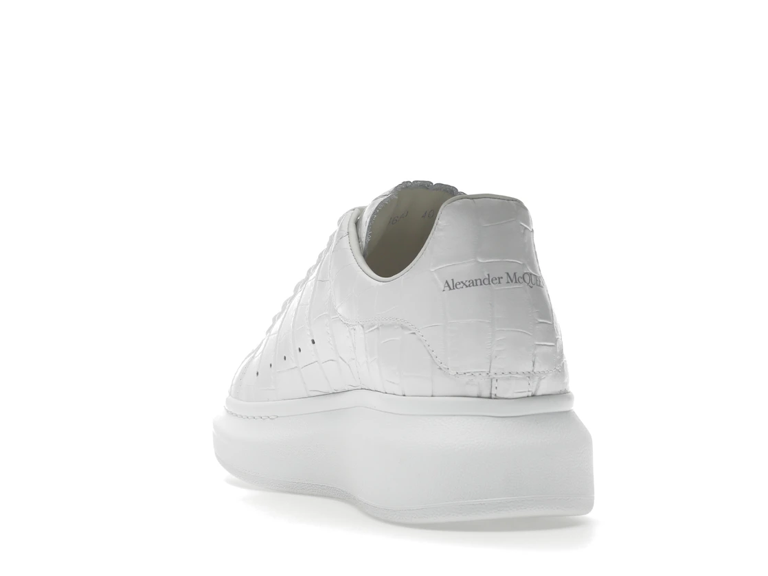 Vue 26 de Alexander McQueen Oversized White White Croc