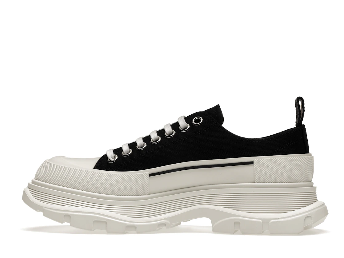 Vue 20 de Alexander McQueen Tread Slick Low Lace Up Black White FW21