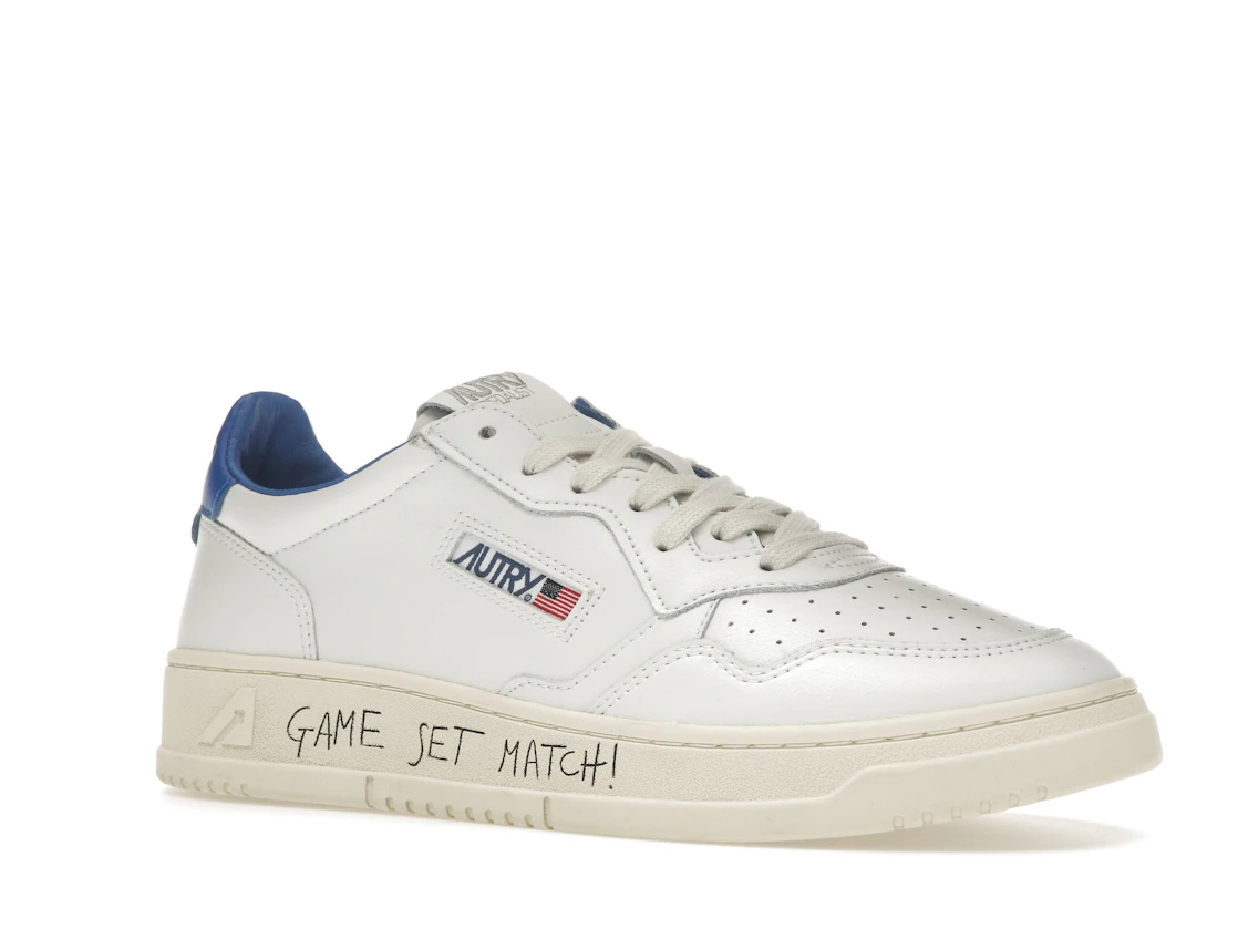 Vue 4 de Autry Medalist Leather Low Game Set Match! White Palace Blue