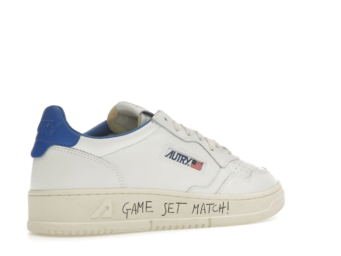 Vue 33 de Autry Medalist Leather Low Game Set Match! White Palace Blue