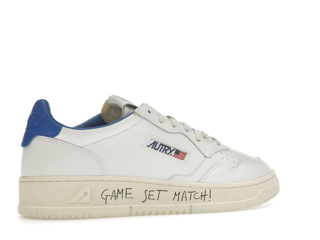 Vue 34 de Autry Medalist Leather Low Game Set Match! White Palace Blue