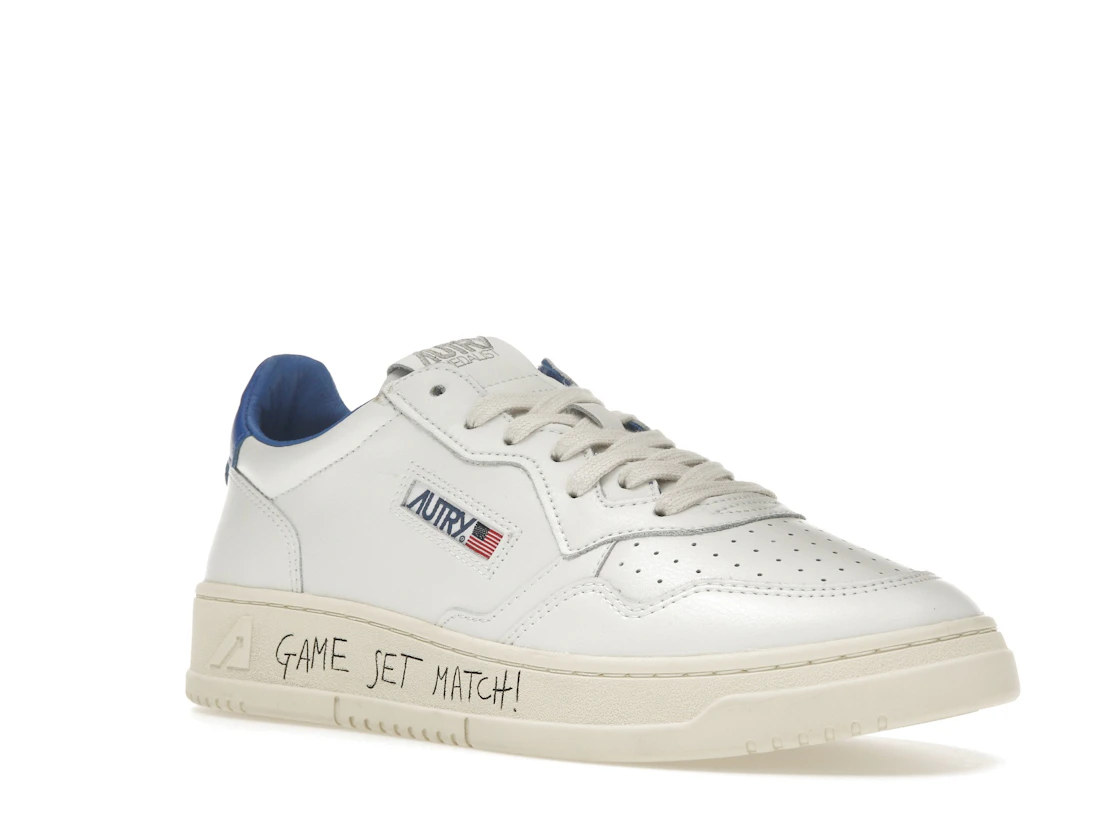 Vue 5 de Autry Medalist Leather Low Game Set Match! White Palace Blue