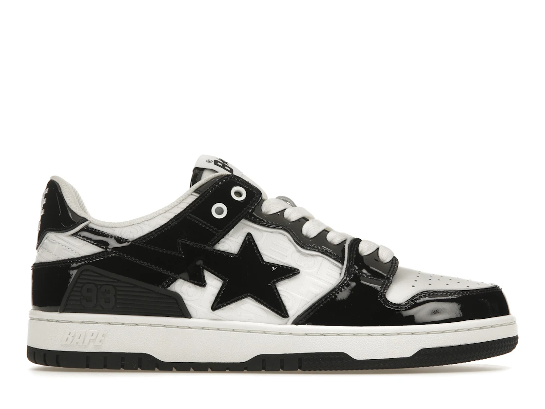 Vue 1 de A Bathing Ape Bape SK8 Sta Panda Patent
