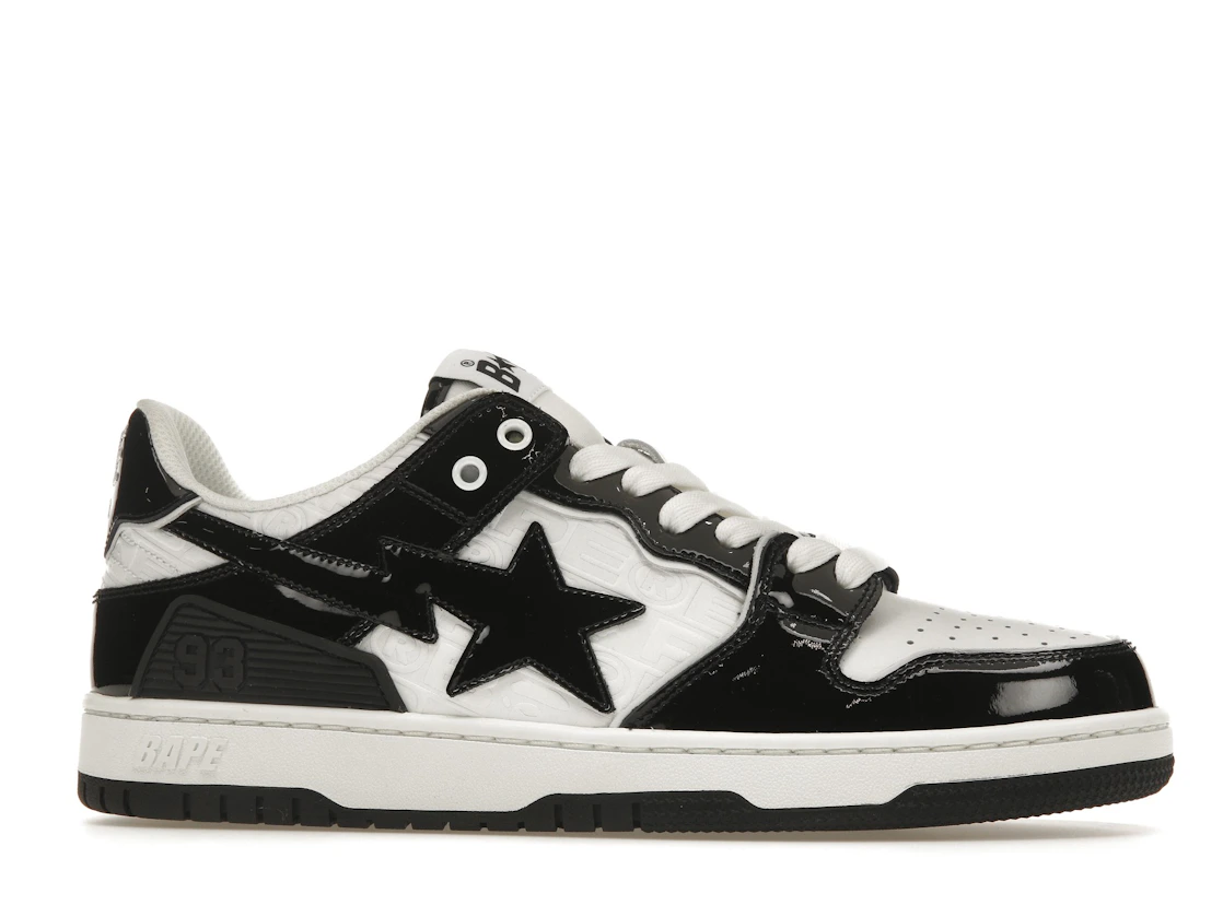 Vue 2 de A Bathing Ape Bape SK8 Sta Panda Patent