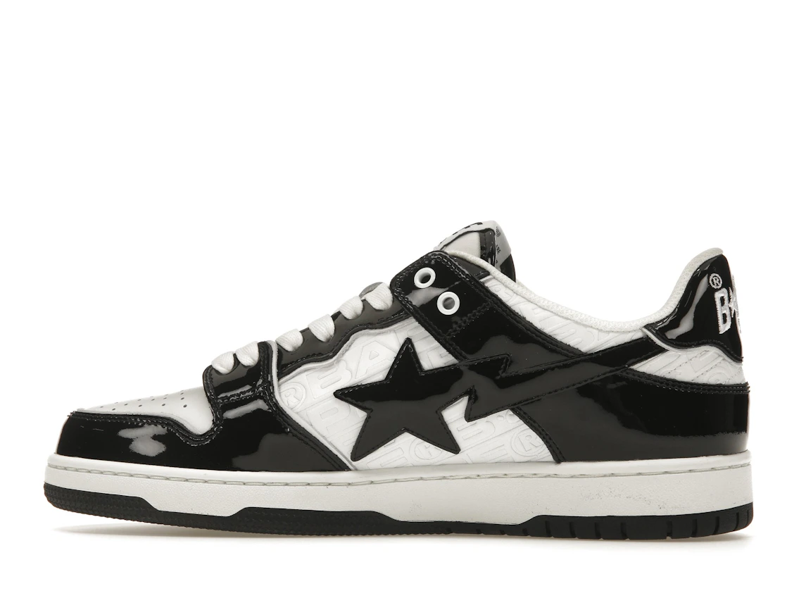 Vue 20 de A Bathing Ape Bape SK8 Sta Panda Patent
