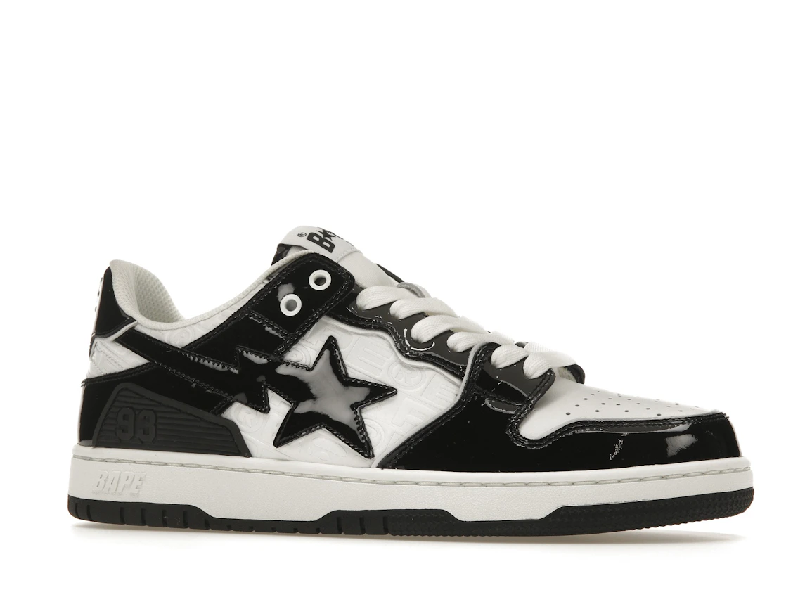 Vue 3 de A Bathing Ape Bape SK8 Sta Panda Patent